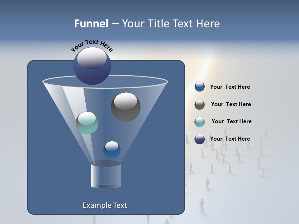 Person Idea Corridor PowerPoint Template