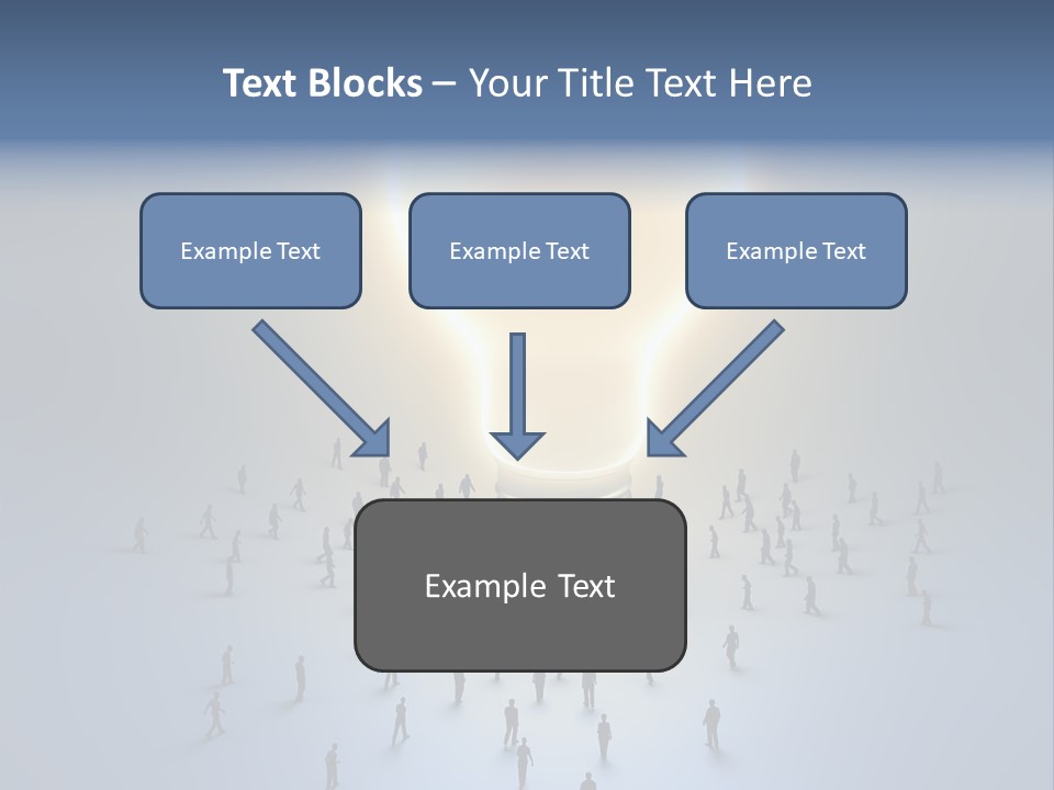 Person Idea Corridor PowerPoint Template