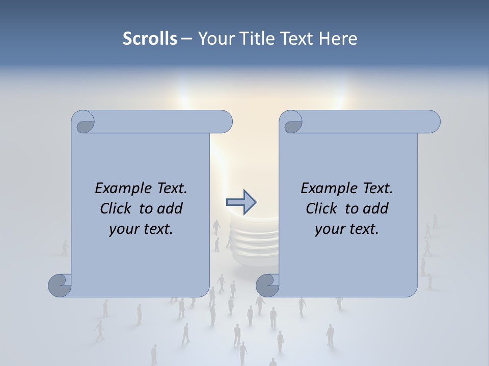 Person Idea Corridor PowerPoint Template