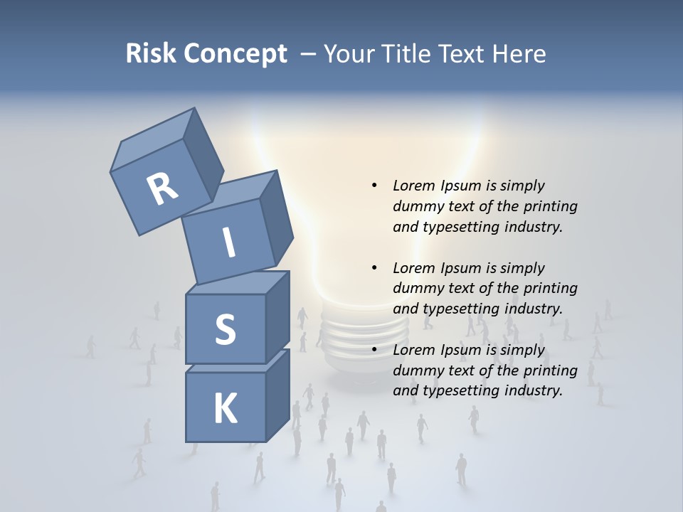 Person Idea Corridor PowerPoint Template