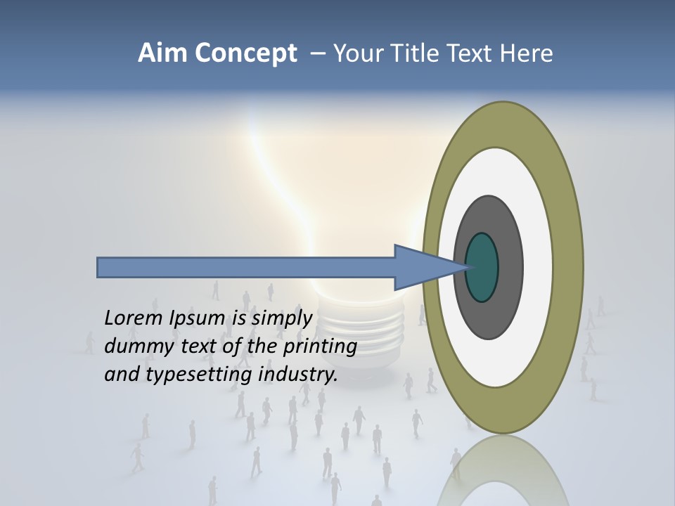 Person Idea Corridor PowerPoint Template