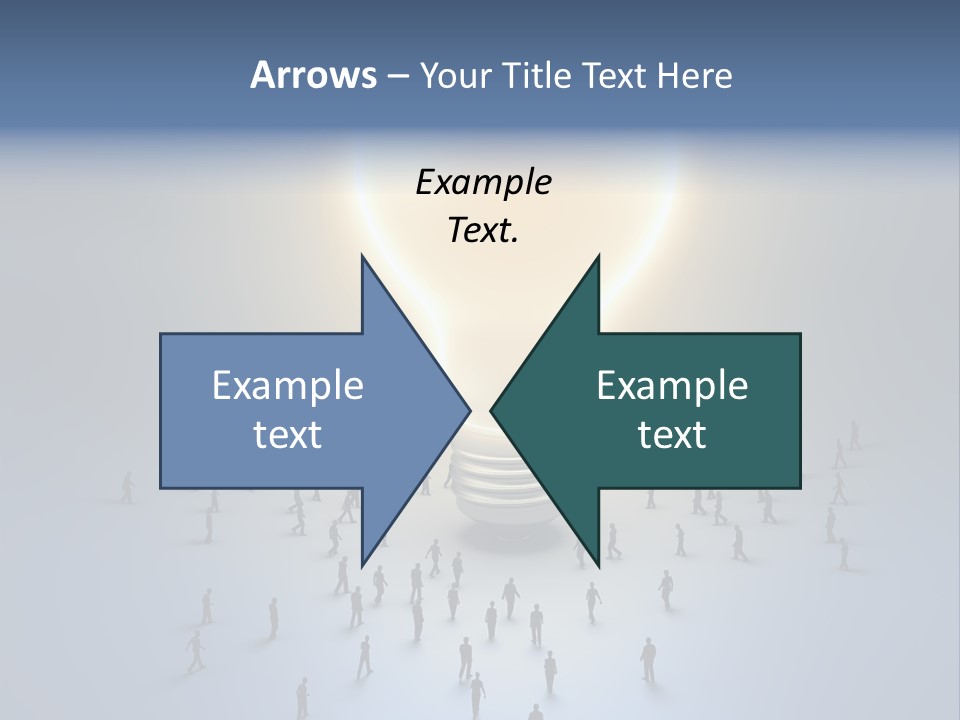 Person Idea Corridor PowerPoint Template