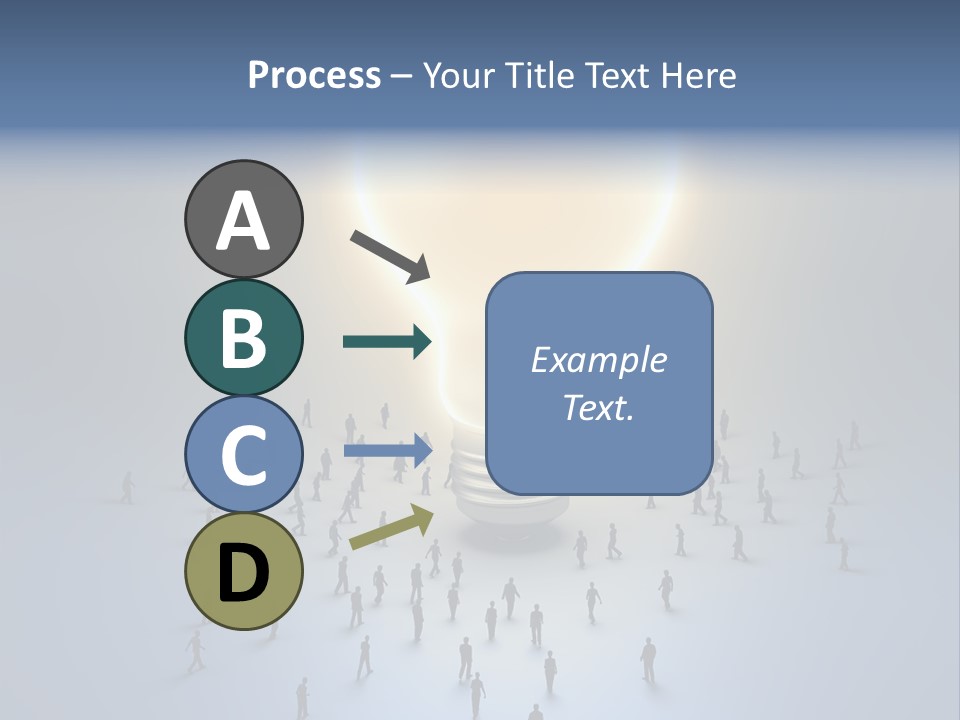 Person Idea Corridor PowerPoint Template