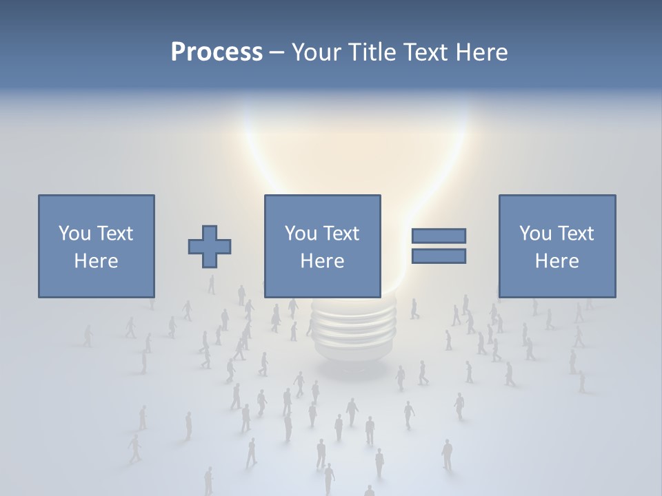 Person Idea Corridor PowerPoint Template