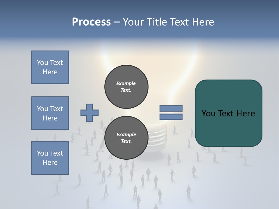 Person Idea Corridor PowerPoint Template