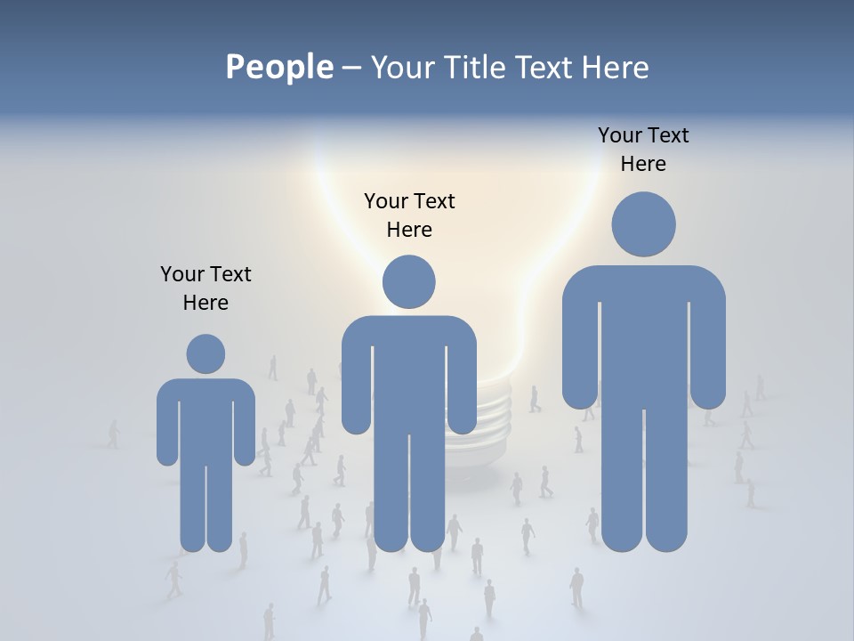 Person Idea Corridor PowerPoint Template