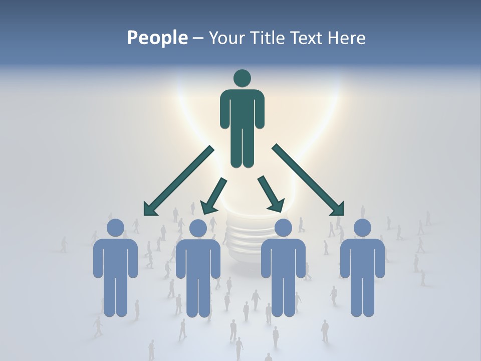 Person Idea Corridor PowerPoint Template