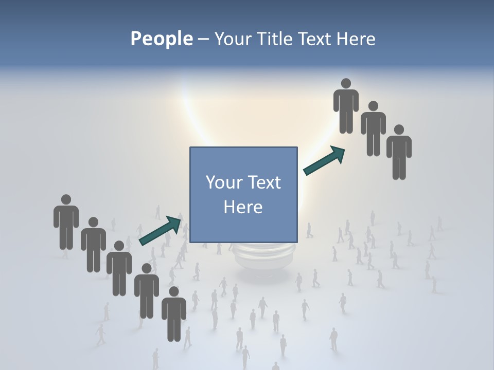 Person Idea Corridor PowerPoint Template