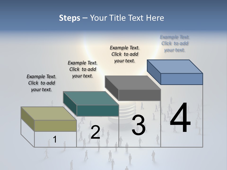 Person Idea Corridor PowerPoint Template