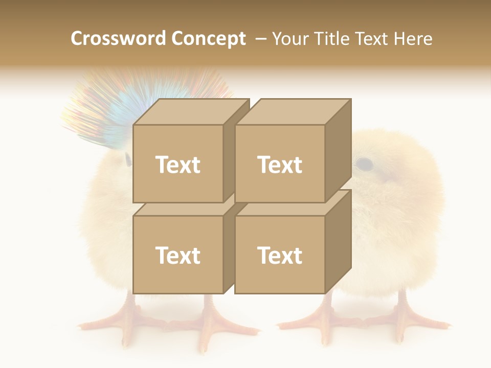 Concept Crazy Chicken Friendship PowerPoint Template
