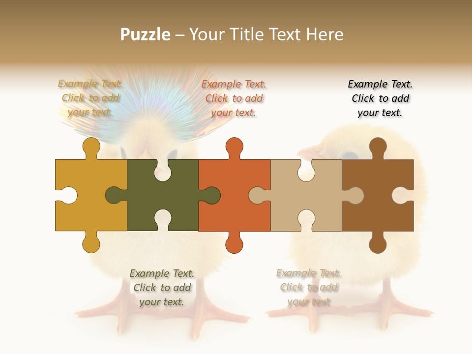 Concept Crazy Chicken Friendship PowerPoint Template