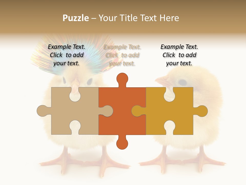 Concept Crazy Chicken Friendship PowerPoint Template