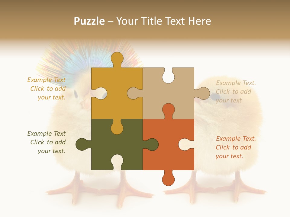 Concept Crazy Chicken Friendship PowerPoint Template