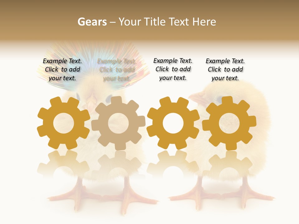 Concept Crazy Chicken Friendship PowerPoint Template