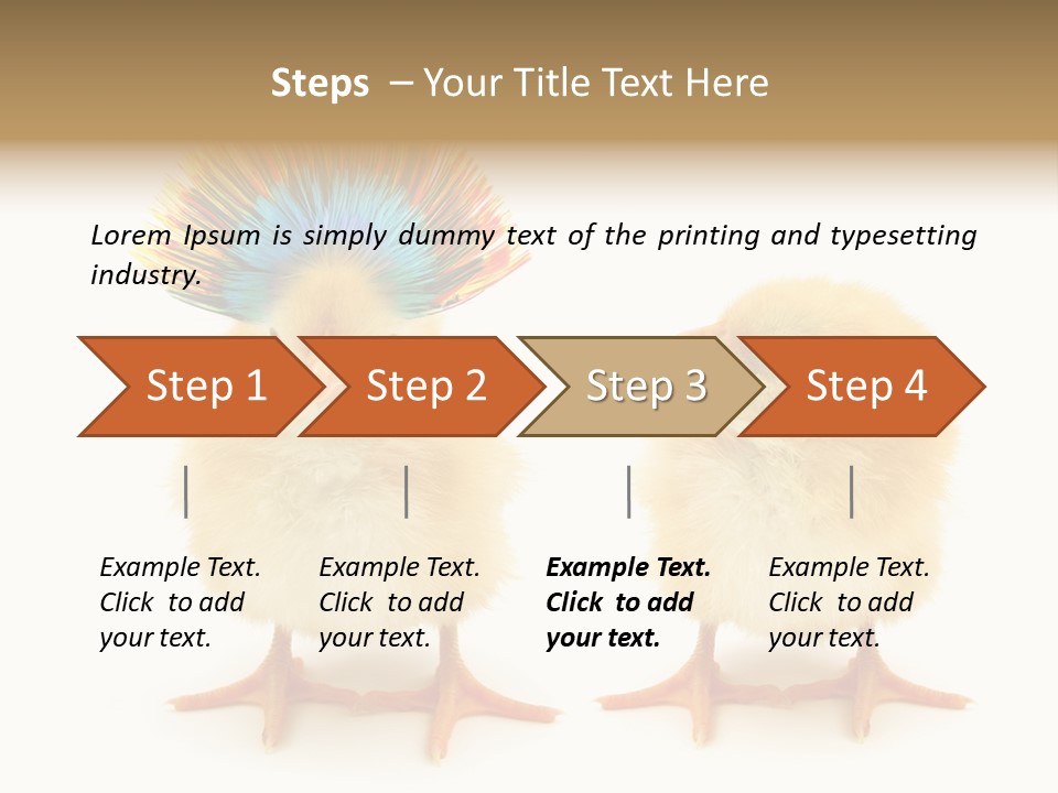 Concept Crazy Chicken Friendship PowerPoint Template