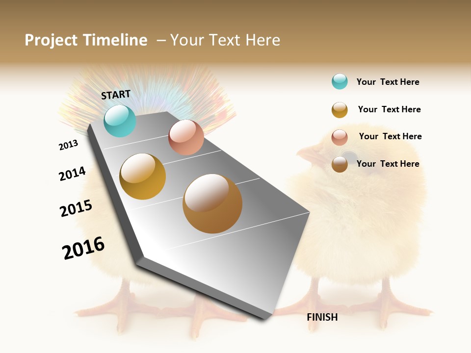 Concept Crazy Chicken Friendship PowerPoint Template