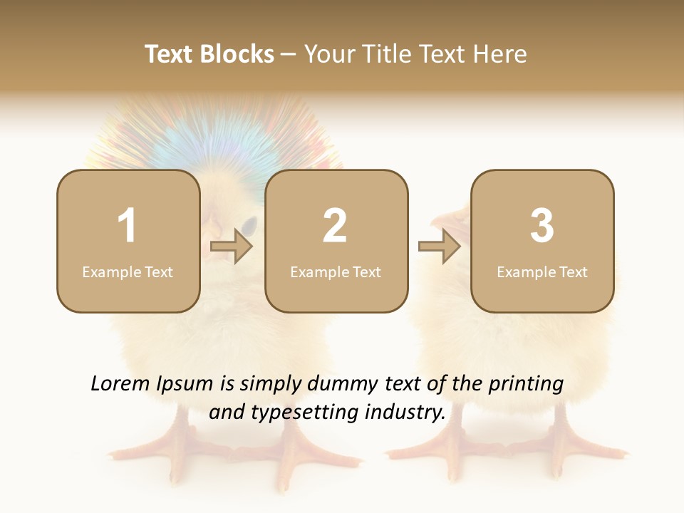 Concept Crazy Chicken Friendship PowerPoint Template