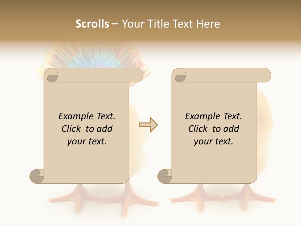 Concept Crazy Chicken Friendship PowerPoint Template