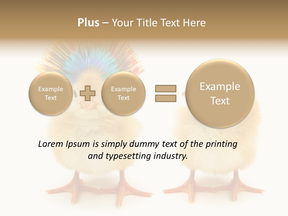 Concept Crazy Chicken Friendship PowerPoint Template