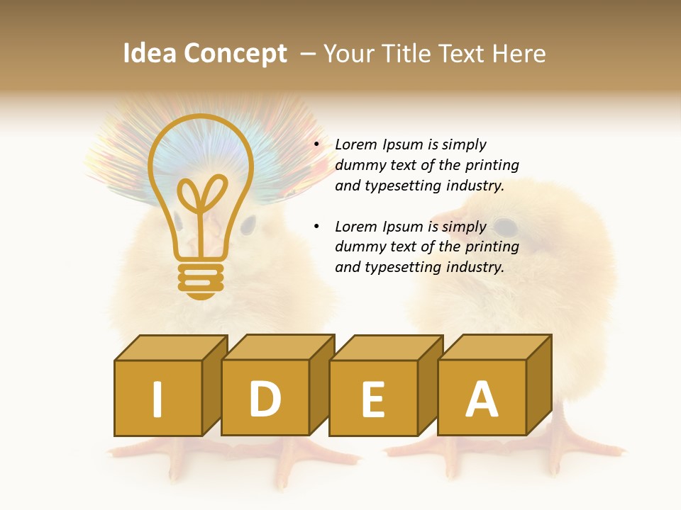 Concept Crazy Chicken Friendship PowerPoint Template