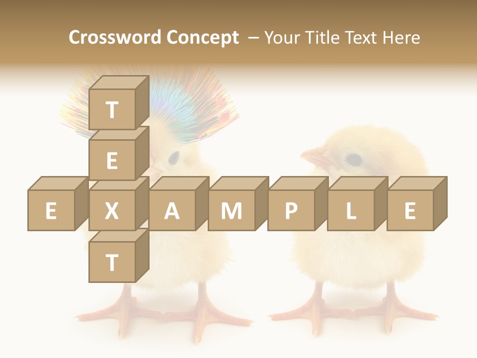 Concept Crazy Chicken Friendship PowerPoint Template