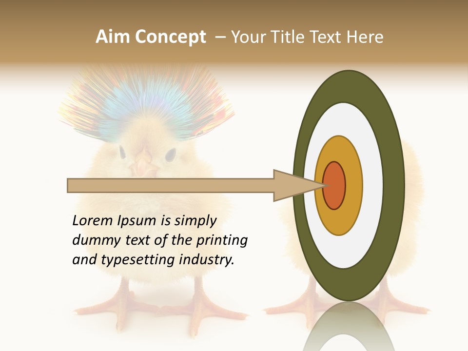 Concept Crazy Chicken Friendship PowerPoint Template