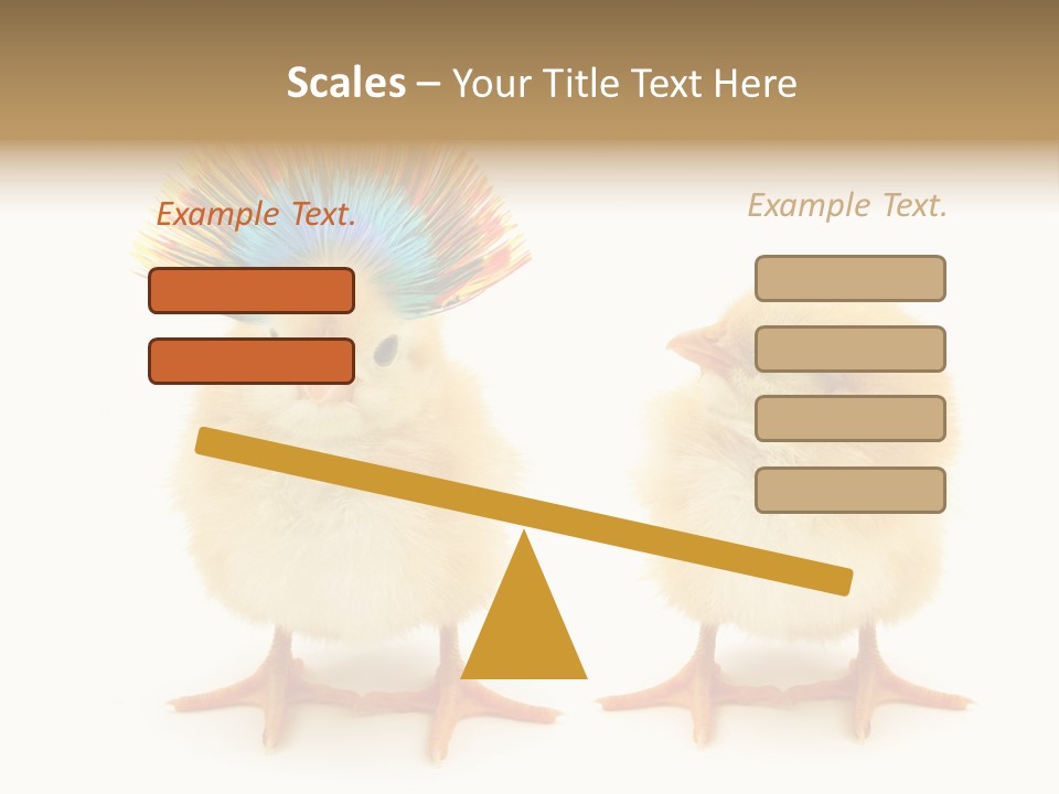 Concept Crazy Chicken Friendship PowerPoint Template