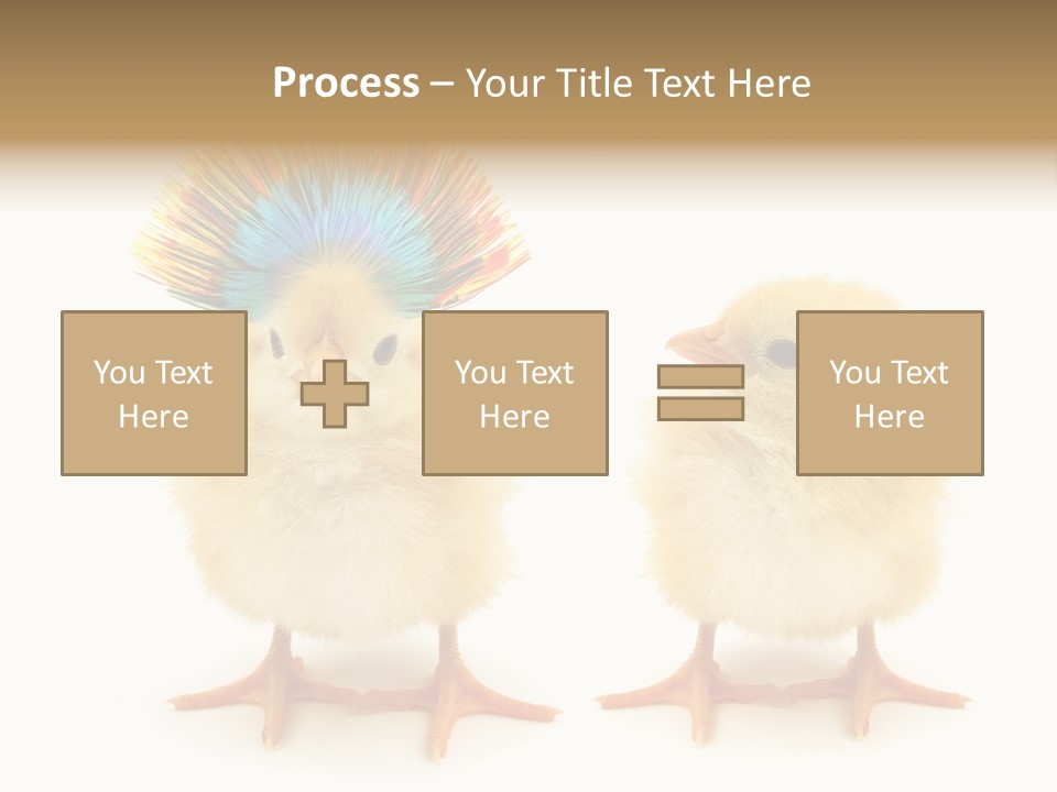Concept Crazy Chicken Friendship PowerPoint Template