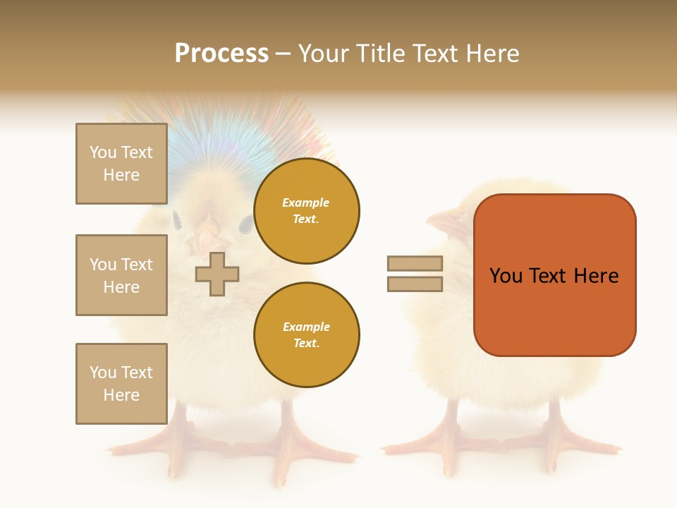 Concept Crazy Chicken Friendship PowerPoint Template