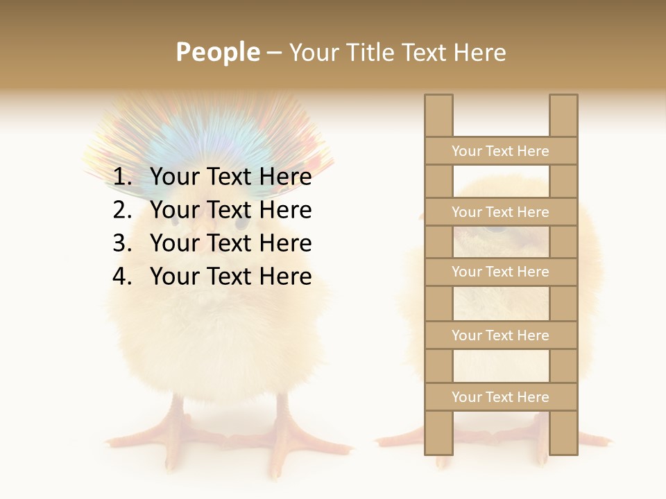 Concept Crazy Chicken Friendship PowerPoint Template
