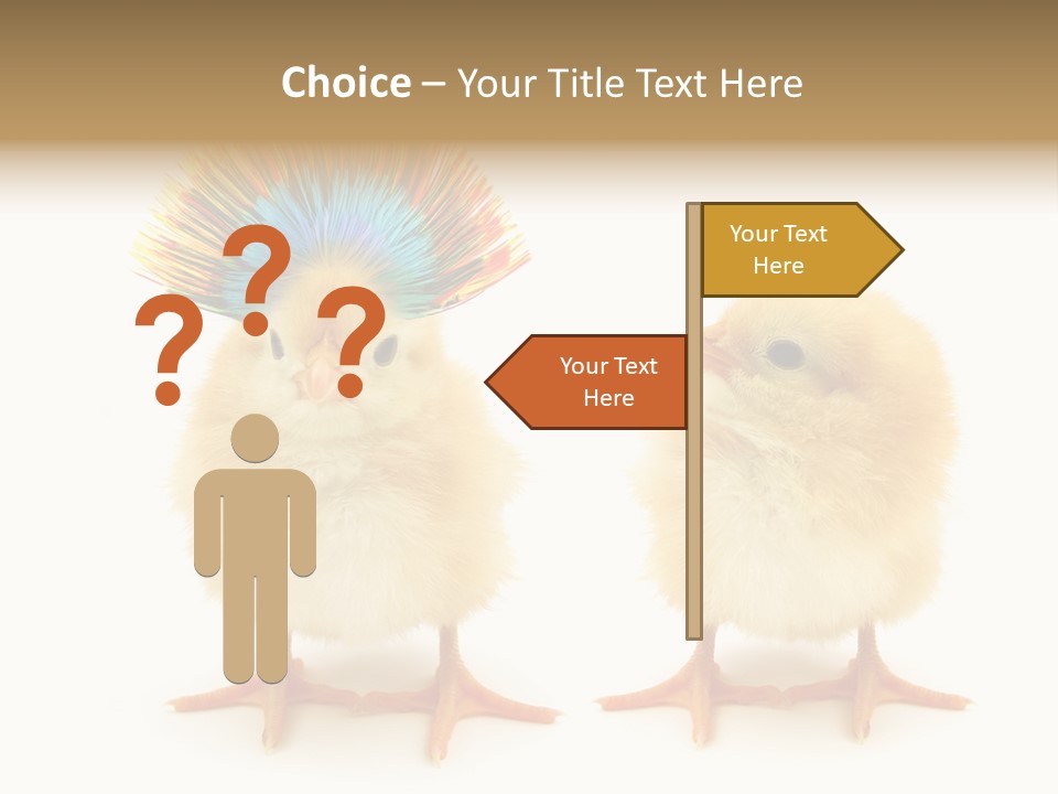 Concept Crazy Chicken Friendship PowerPoint Template
