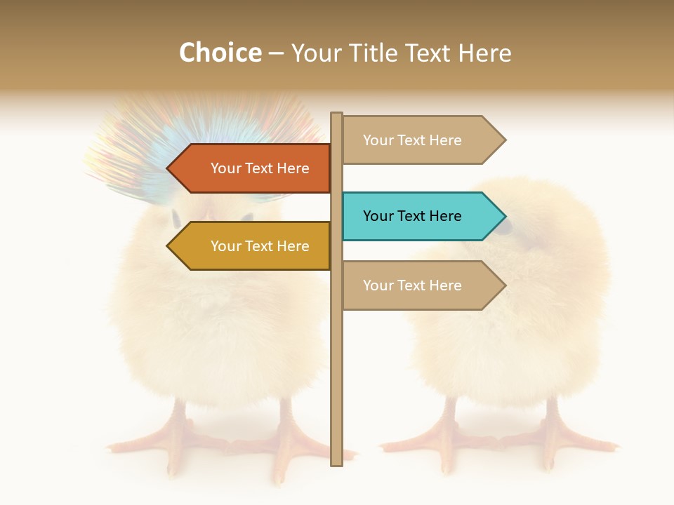 Concept Crazy Chicken Friendship PowerPoint Template