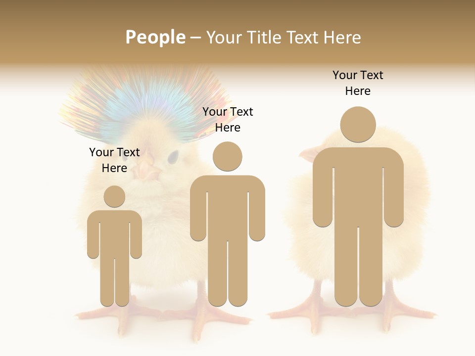 Concept Crazy Chicken Friendship PowerPoint Template