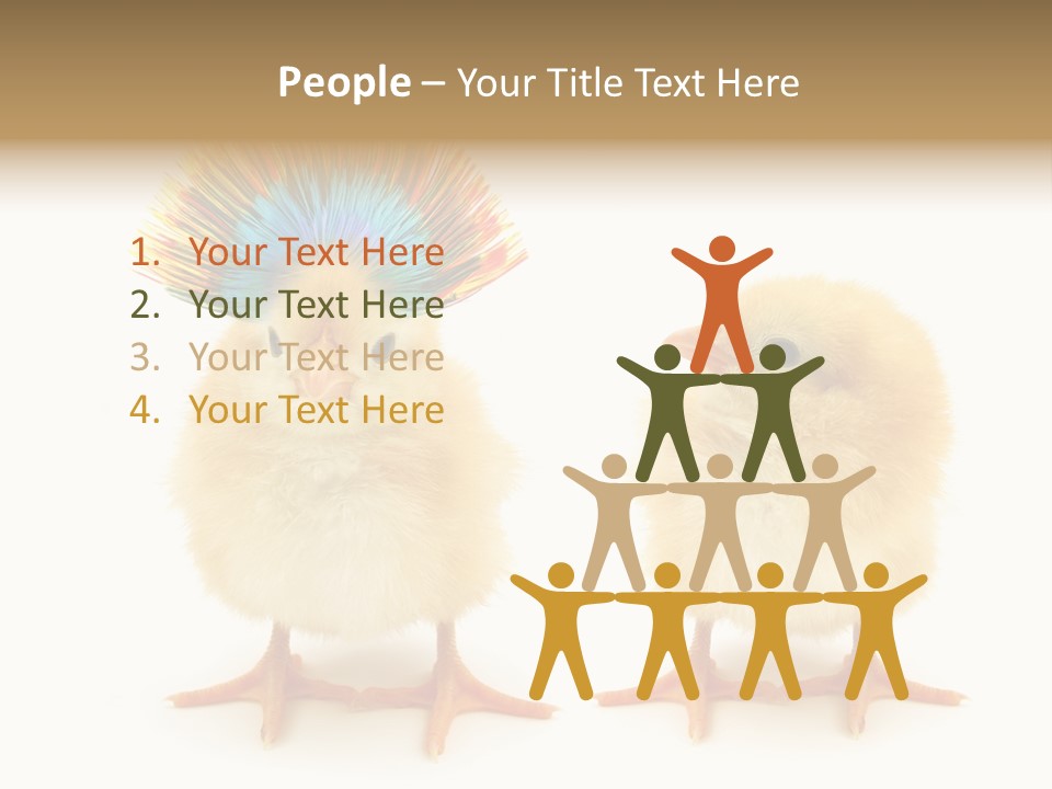 Concept Crazy Chicken Friendship PowerPoint Template