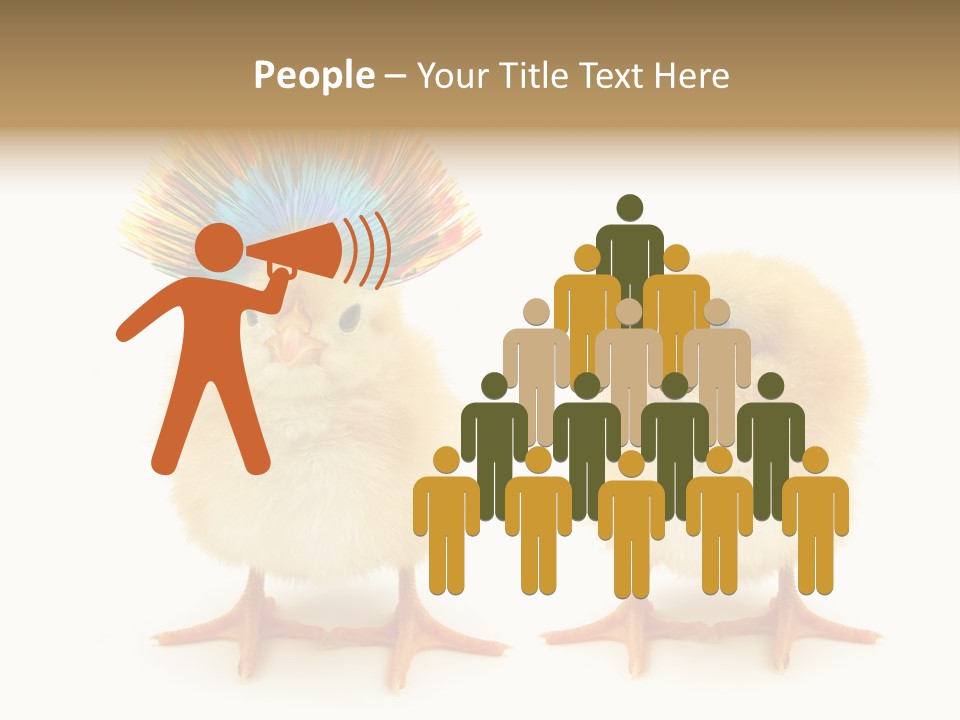 Concept Crazy Chicken Friendship PowerPoint Template