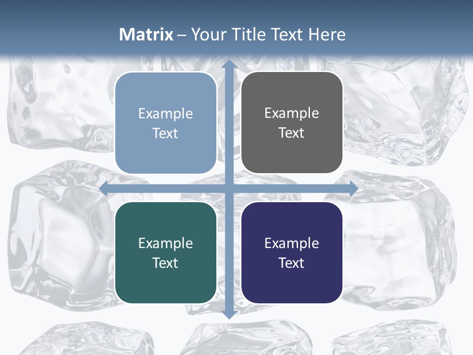 Cold Solid Pieces PowerPoint Template