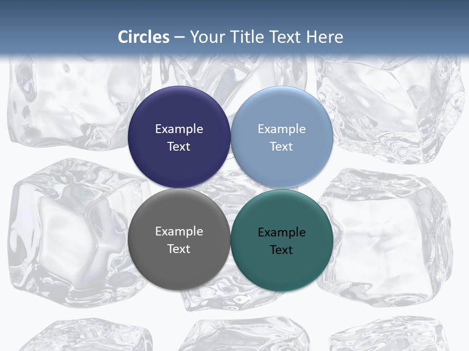 Cold Solid Pieces PowerPoint Template