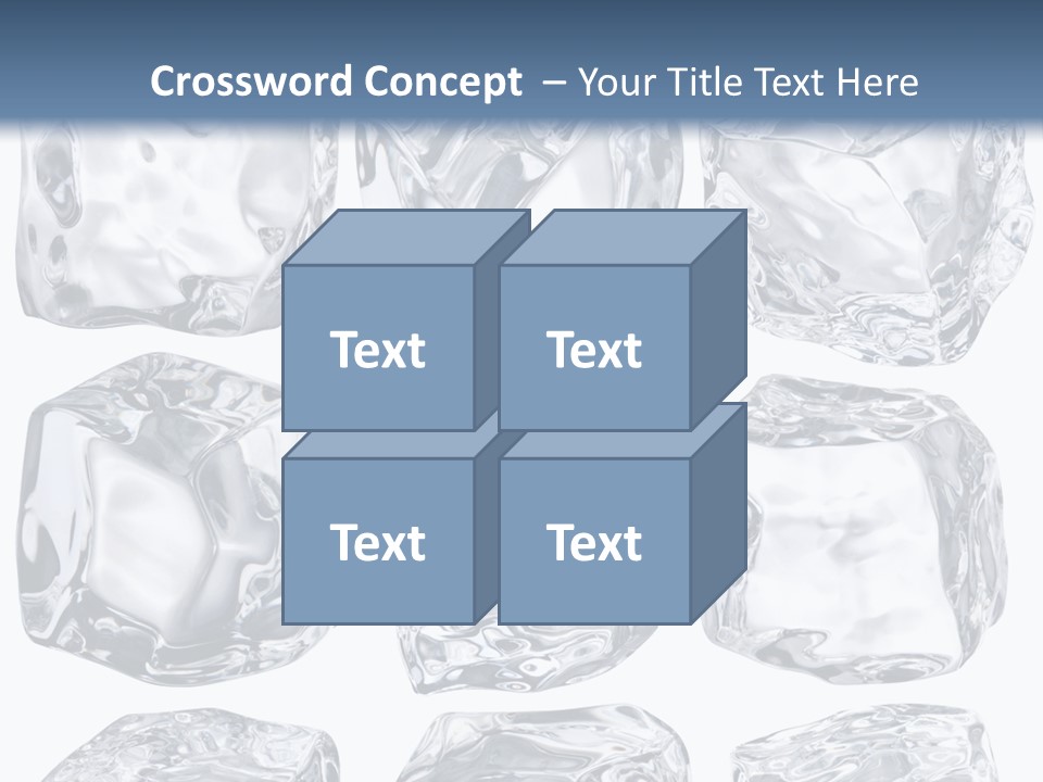 Cold Solid Pieces PowerPoint Template