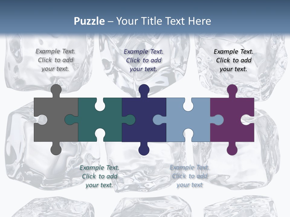 Cold Solid Pieces PowerPoint Template
