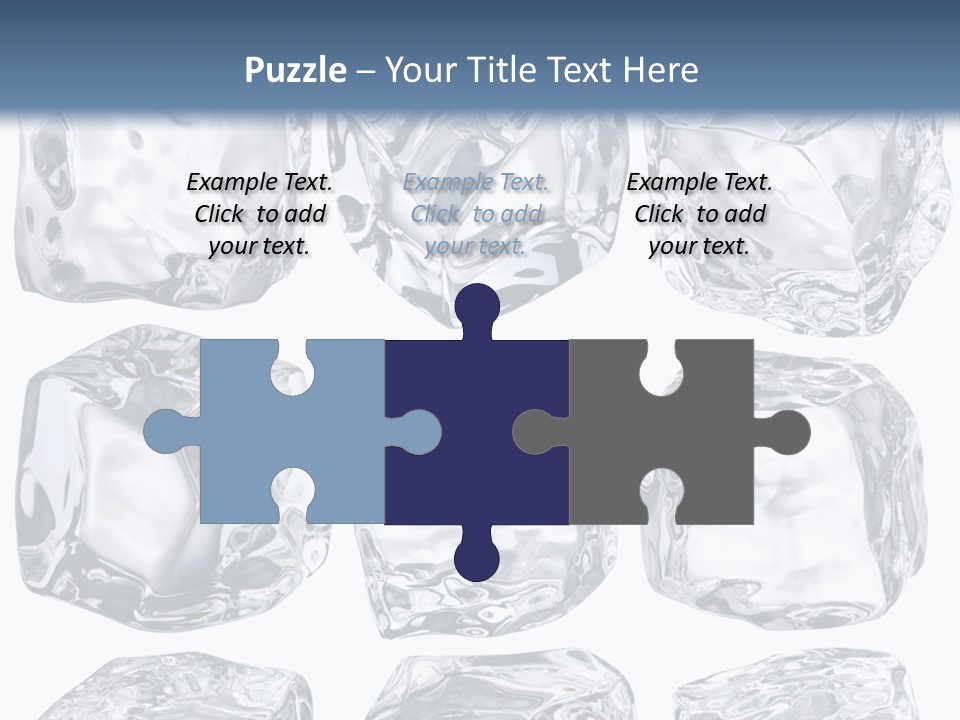 Cold Solid Pieces PowerPoint Template
