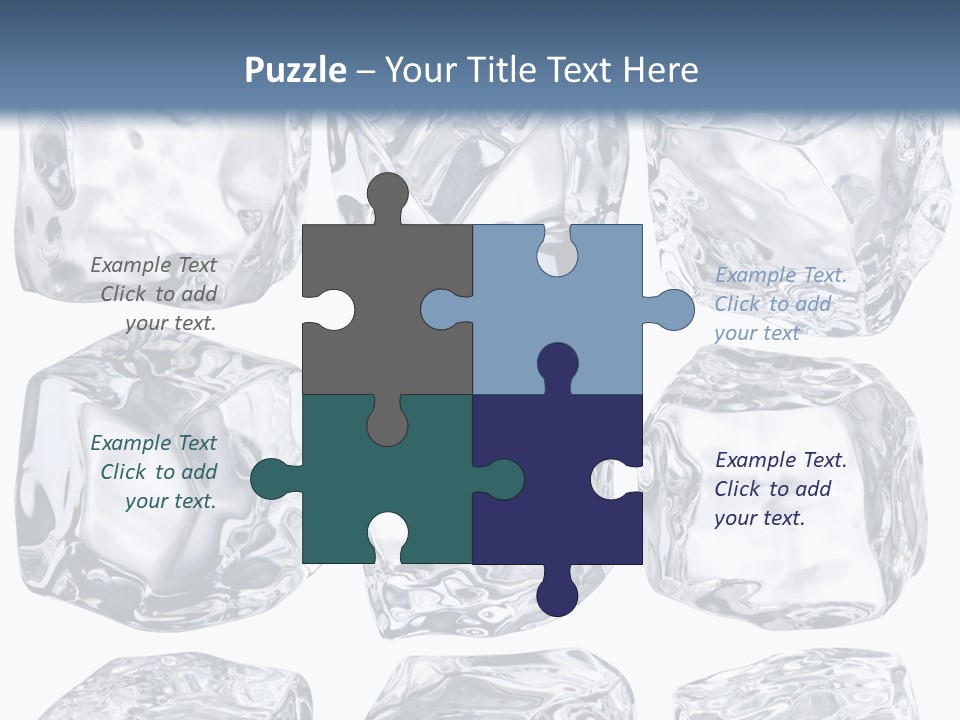 Cold Solid Pieces PowerPoint Template