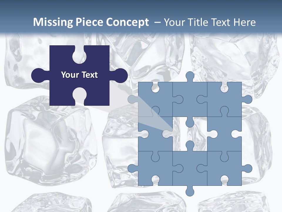 Cold Solid Pieces PowerPoint Template