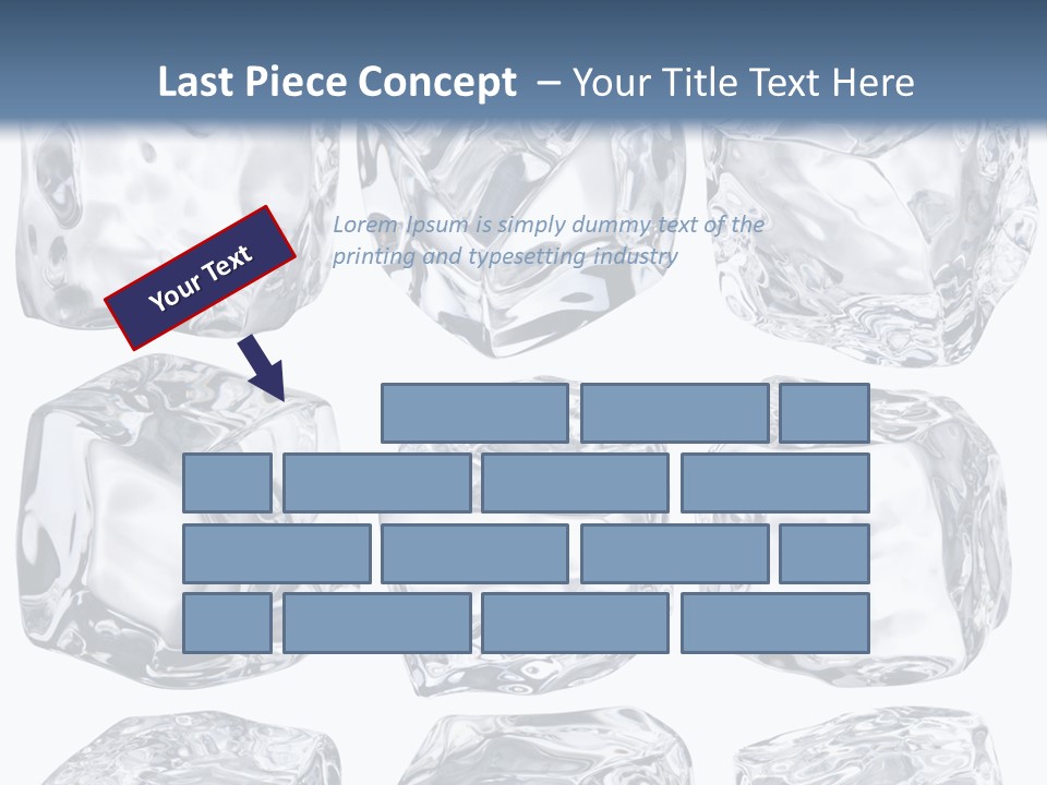 Cold Solid Pieces PowerPoint Template
