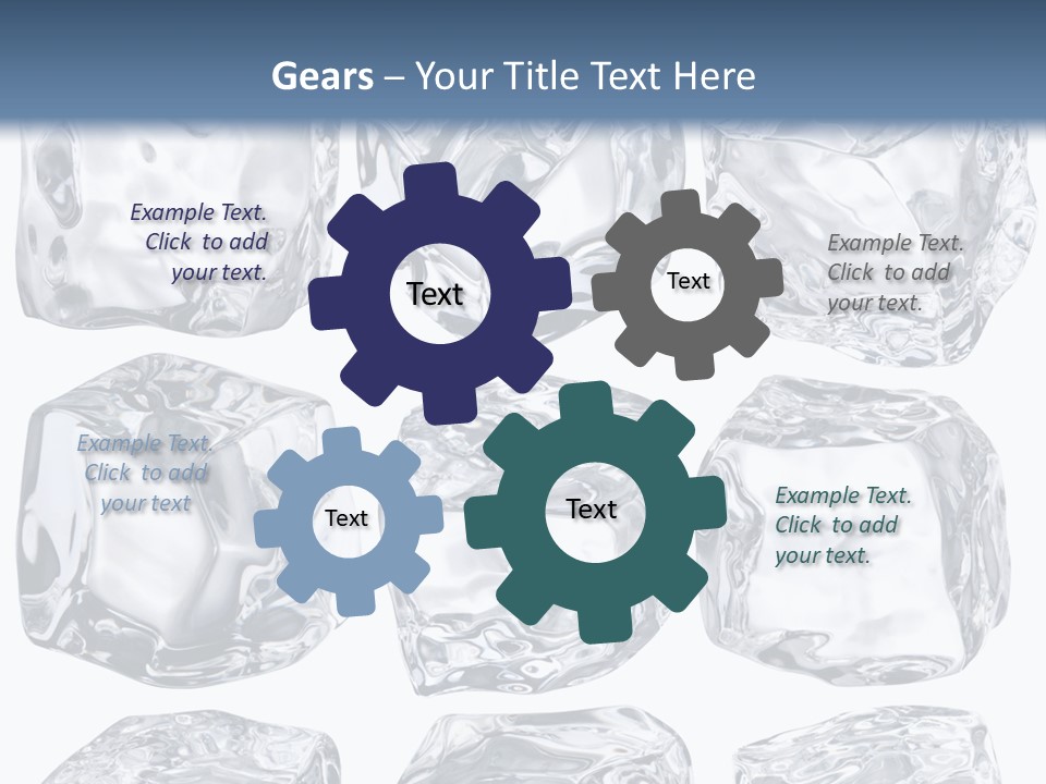 Cold Solid Pieces PowerPoint Template
