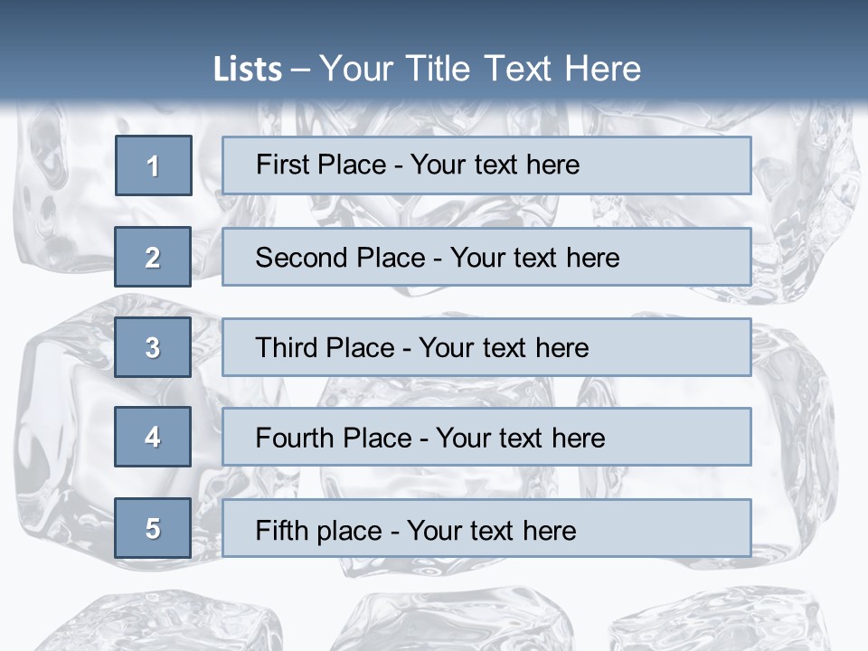 Cold Solid Pieces PowerPoint Template
