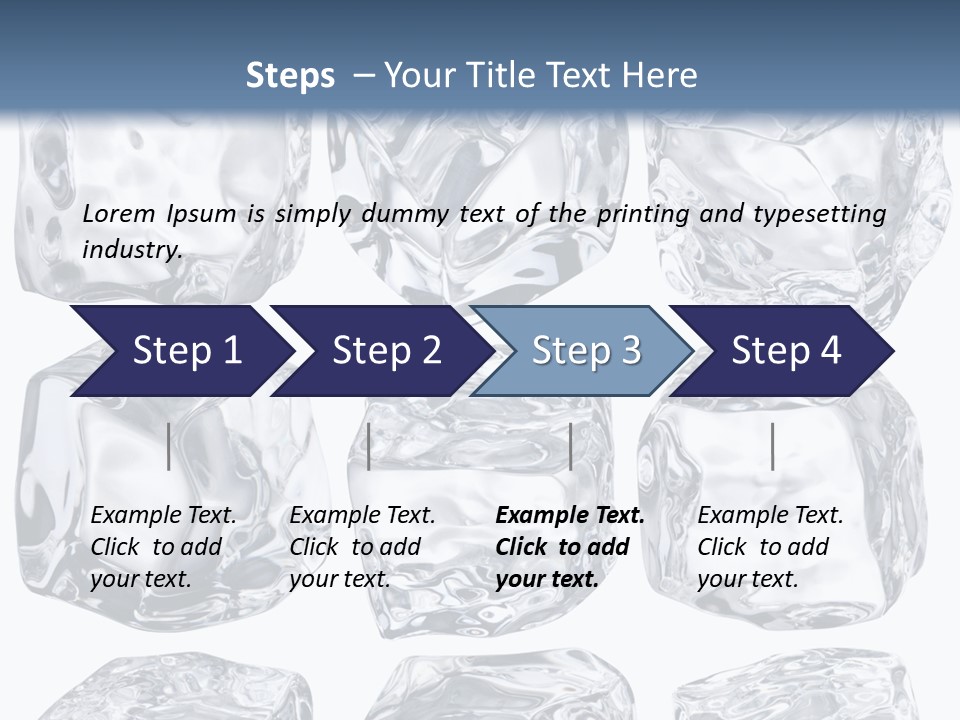 Cold Solid Pieces PowerPoint Template