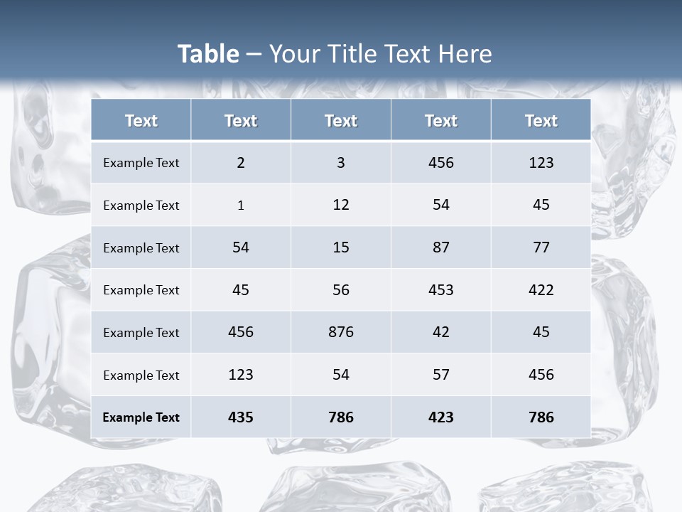 Cold Solid Pieces PowerPoint Template