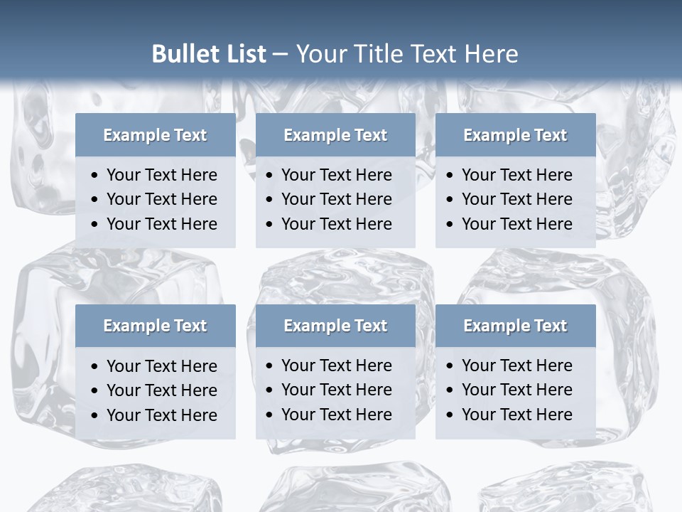 Cold Solid Pieces PowerPoint Template
