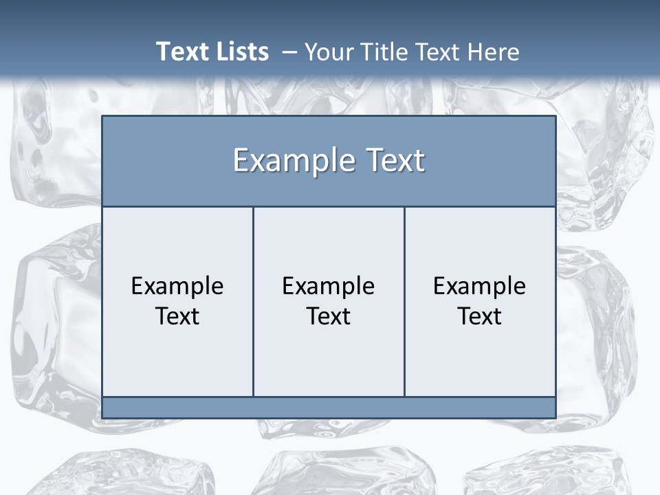 Cold Solid Pieces PowerPoint Template