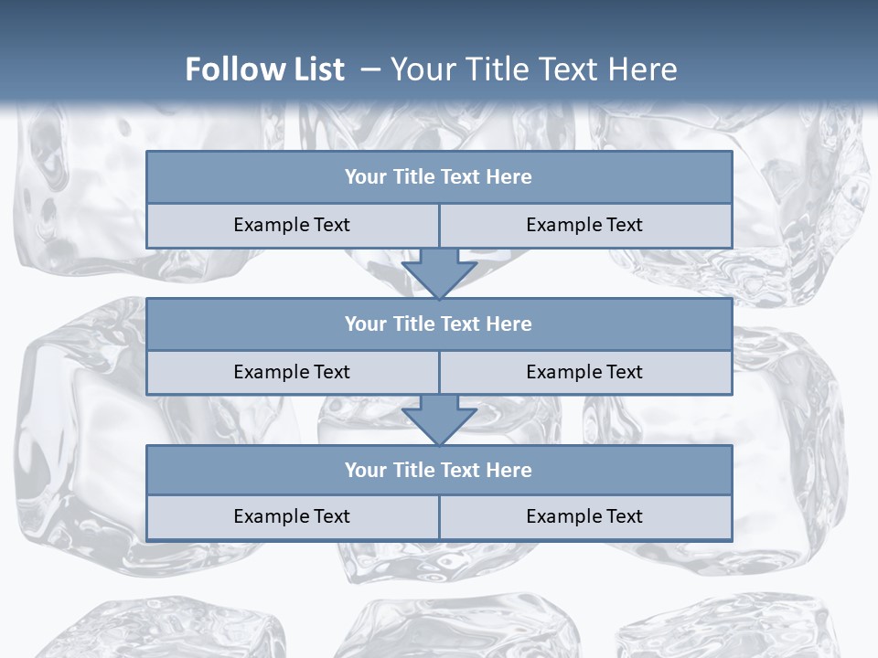 Cold Solid Pieces PowerPoint Template